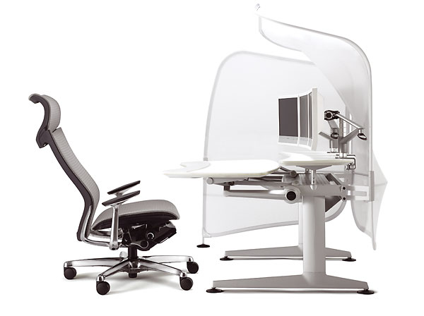 office chair design. table and office chair are